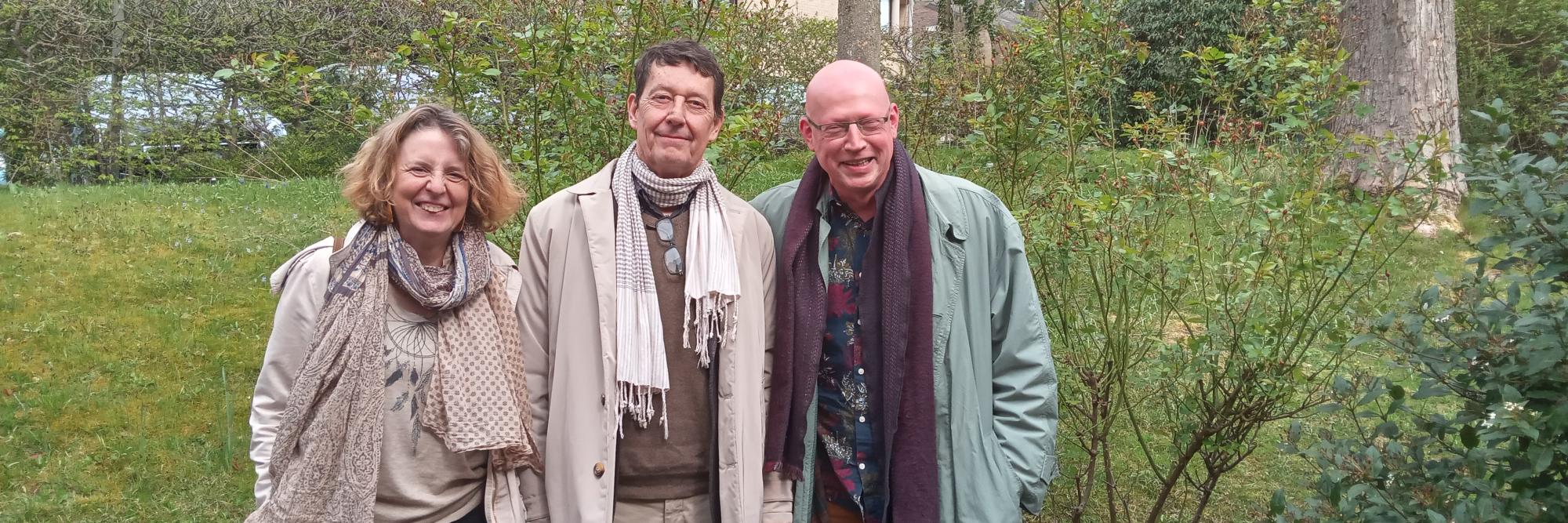 Philippe Devaud, entouré de Sophie Pascale (Eclosio) et de Jean-Michel Pochet (Louvain Coopération)